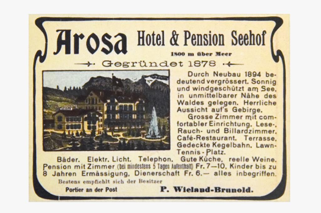 Hotel Seehof-アローザ エクステリア 写真